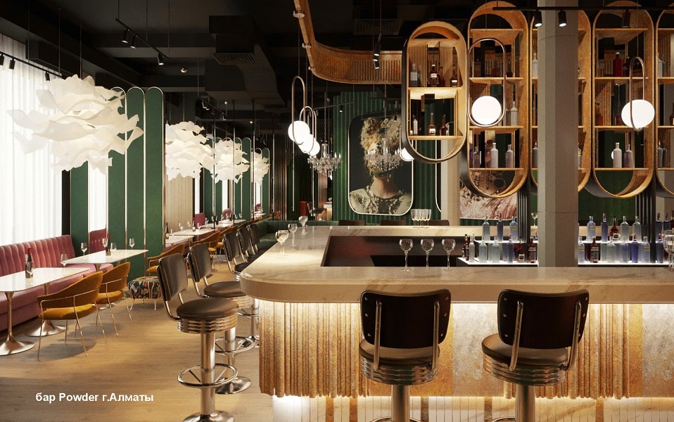 Крутой Дизайн ресторана в Алматы / Астане